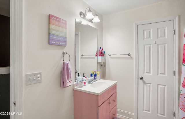 bathroom with vanity