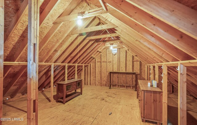 view of attic