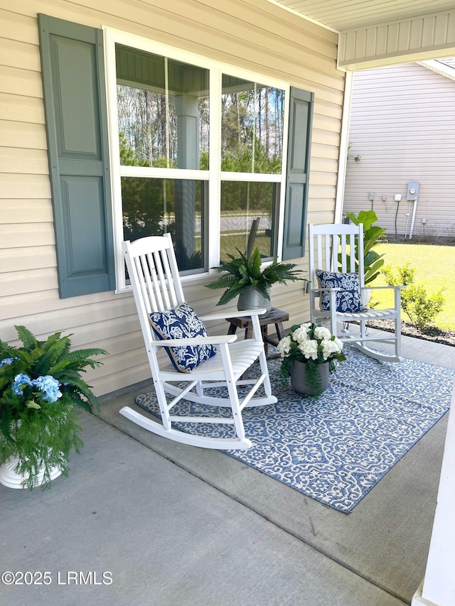 view of patio / terrace featuring a porch