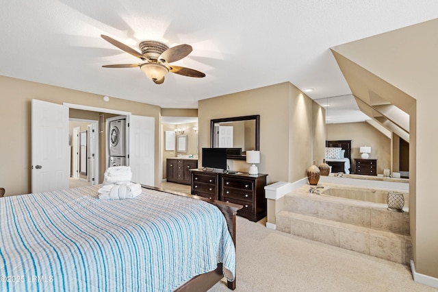 13 Harbourside Ln Unit 7170, Hilton Head Island, SC 29928 - bedroom with carpet flooring, ensuite bath, and ceiling fan