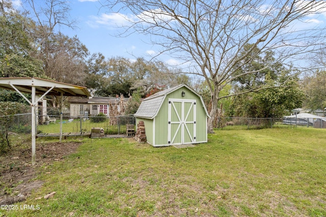 156 James St, Beaufort, SC 29902 - view of shed featuring a fenced backyard