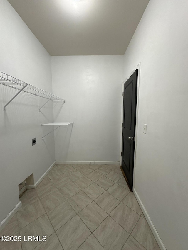 3 Enoree Way, Beaufort, SC 29906 - clothes washing area with hookup for an electric dryer and baseboards