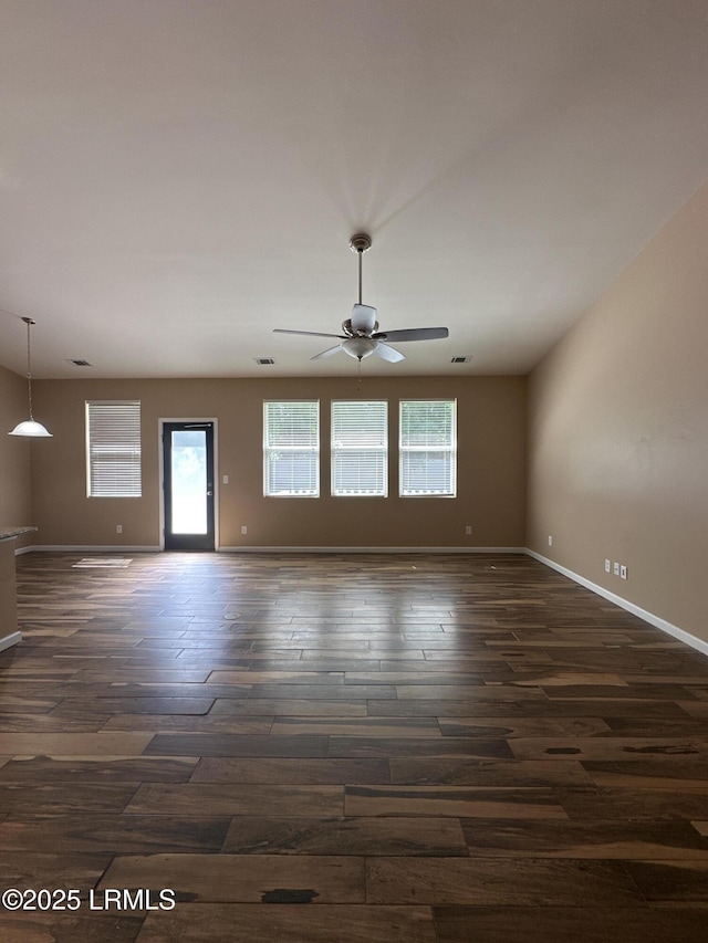 3 Enoree Way, Beaufort, SC 29906 - unfurnished room with ceiling fan, dark wood-style floors, and baseboards