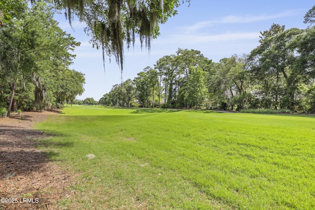 485 Bb Sams Dr, Saint Helena Island, SC 29920 - view of grassy yard featuring view of scattered trees and golf course view