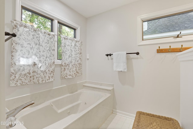 485 Bb Sams Dr, Saint Helena Island, SC 29920 - full bath featuring a jetted tub and tile patterned flooring