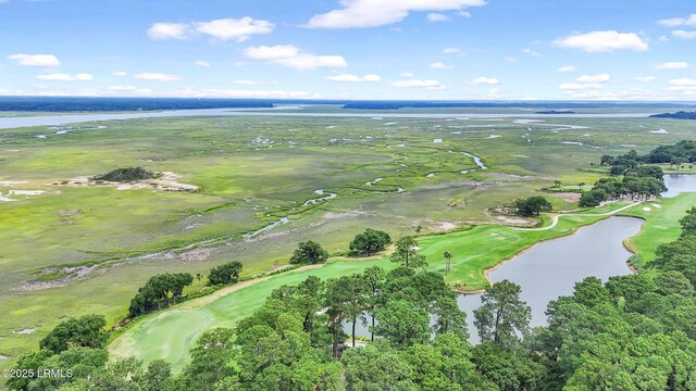 485 Bb Sams Dr, Saint Helena Island, SC 29920 - aerial overview of property's location featuring a nearby body of water and a local golf course