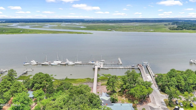 485 Bb Sams Dr, Saint Helena Island, SC 29920 - drone / aerial view of a nearby body of water