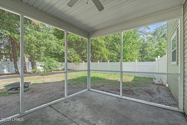 20 Pennyroyal Way, Beaufort, SC 29906 - unfurnished sunroom with a ceiling fan