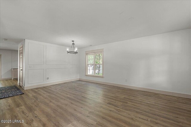 20 Pennyroyal Way, Beaufort, SC 29906 - unfurnished room featuring a chandelier and wood finished floors