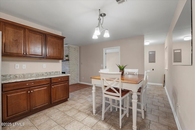 interior space featuring baseboards