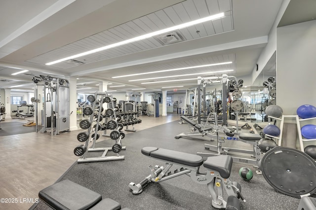 view of exercise room