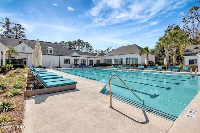 view of pool with a patio area