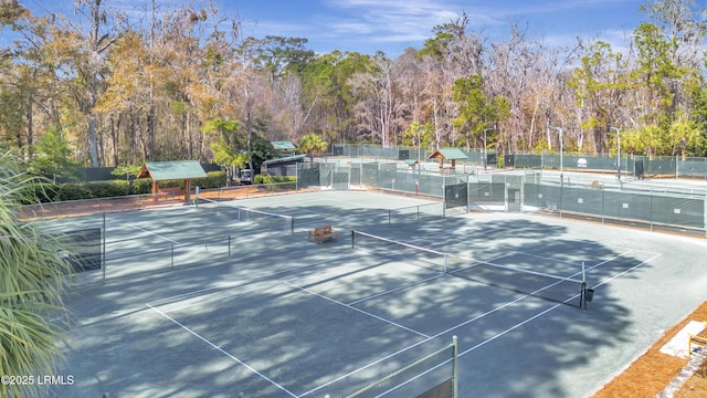 view of tennis court