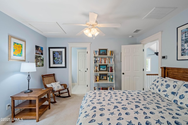 10 Old Barn Rd, Beaufort, SC 29907 - bedroom with light colored carpet and a ceiling fan