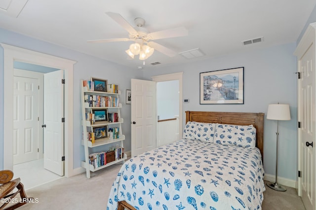 10 Old Barn Rd, Beaufort, SC 29907 - bedroom with light colored carpet and a ceiling fan