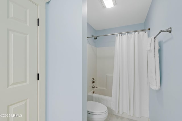 10 Old Barn Rd, Beaufort, SC 29907 - bathroom featuring shower / bath combination with curtain and tile patterned flooring