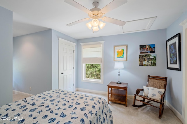 10 Old Barn Rd, Beaufort, SC 29907 - bedroom featuring light colored carpet and a ceiling fan