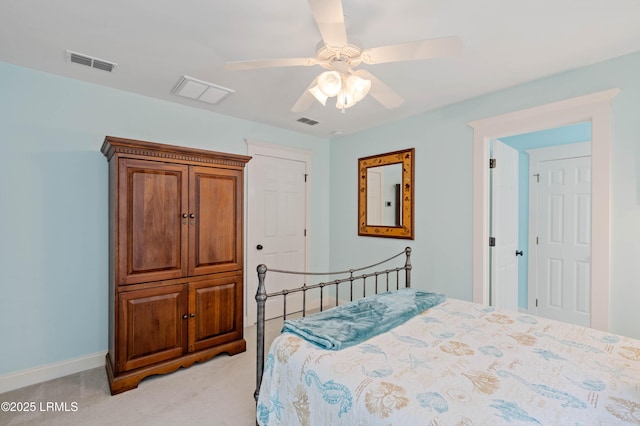 10 Old Barn Rd, Beaufort, SC 29907 - bedroom with light carpet and ceiling fan