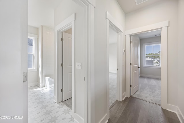 14 Skipperling Ct, Bluffton, SC 29909 - corridor with baseboards and light carpet
