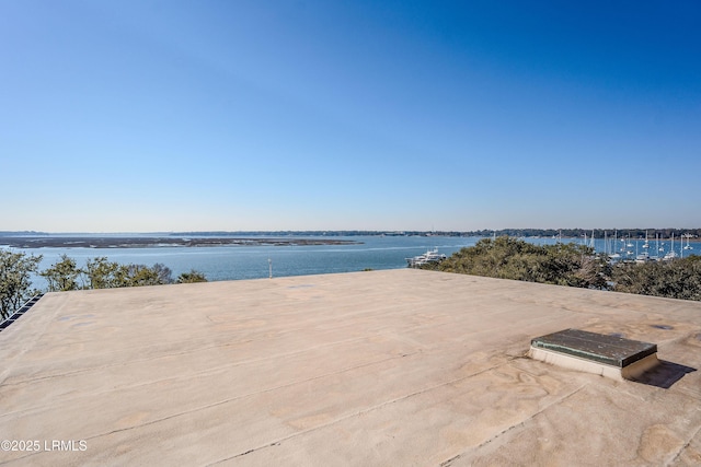 view of water feature