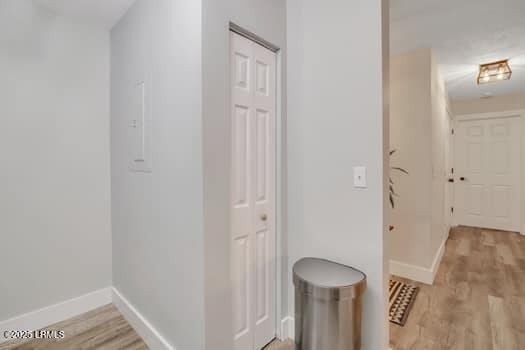 50 Pebble Beach Cv Unit F111, Bluffton, SC 29910 - hall with light wood-style floors and baseboards