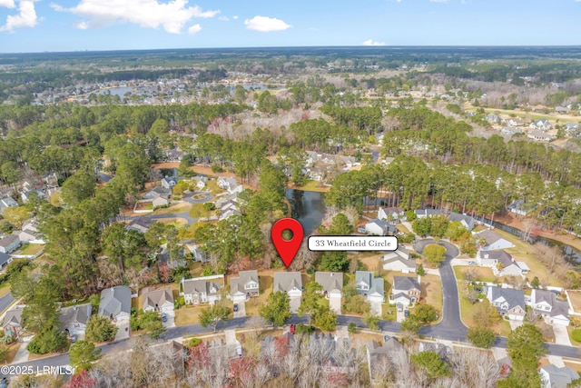 drone / aerial view featuring a residential view