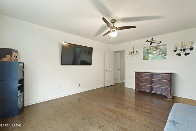 36 Hopper Ridge Rd, Okatie, SC 29909 - bedroom with wood finished floors, baseboards, and ceiling fan