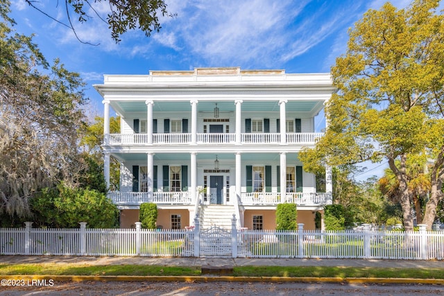 view of front of home with a porch