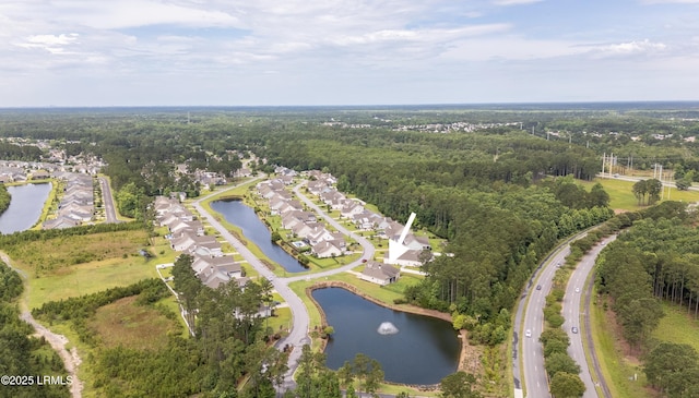 135 Danbridge Ct, Bluffton, SC 29910 - aerial view of property and surrounding area featuring a nearby body of water and nearby suburban area