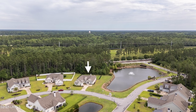 135 Danbridge Ct, Bluffton, SC 29910 - aerial view of a heavily wooded area and a large body of water