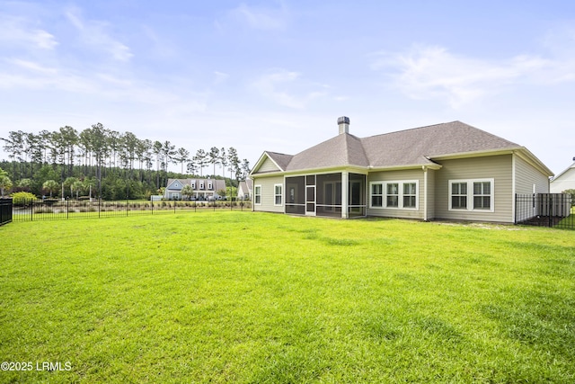 135 Danbridge Ct, Bluffton, SC 29910 - fenced backyard with a sunroom