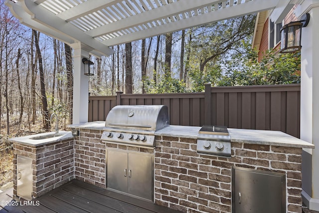 625 Spanish Wells Rd Unit 12, Hilton Head Island, SC 29926 - view of patio with a pergola and area for grilling