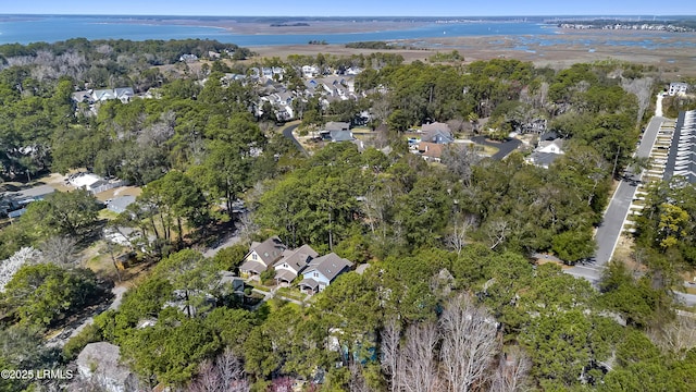 625 Spanish Wells Rd Unit 12, Hilton Head Island, SC 29926 - bird's eye view with a residential view and a water view