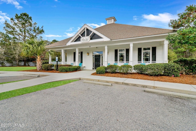 view of front of home with a porch