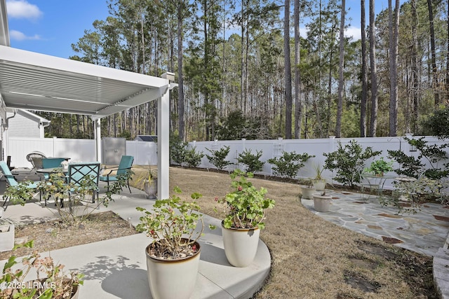 view of patio