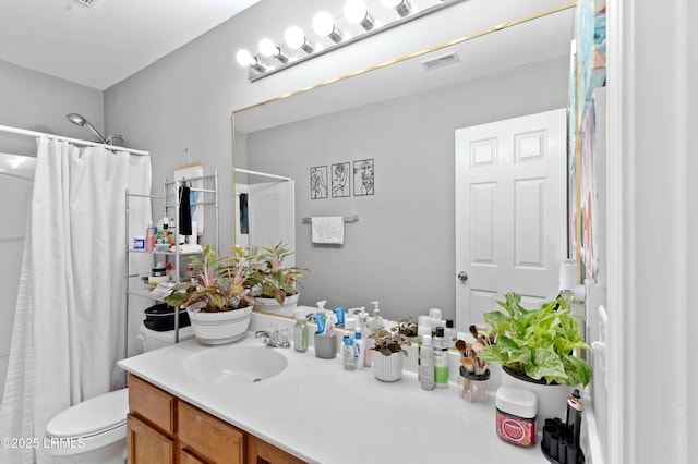 76 Shadow Moss Dr, Beaufort, SC 29906 - full bath featuring toilet, vanity, and a shower with curtain