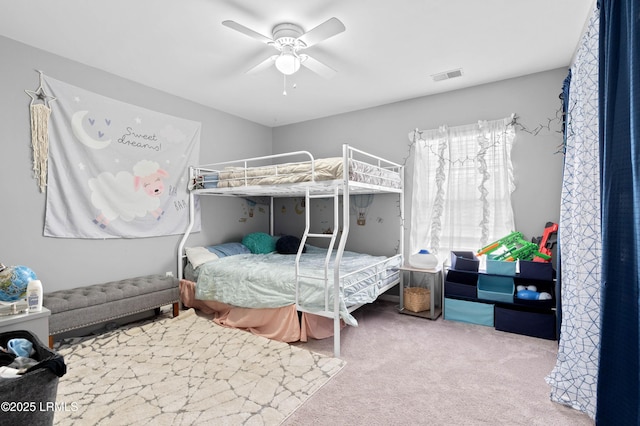 76 Shadow Moss Dr, Beaufort, SC 29906 - carpeted bedroom featuring a ceiling fan and visible vents