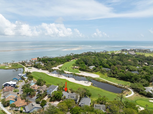 26 Fairway Club Dr, Fripp Island, SC 29920 - birds eye view of property with view of golf course and a water view