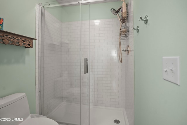 26 Fairway Club Dr, Fripp Island, SC 29920 - bathroom with a shower stall and toilet