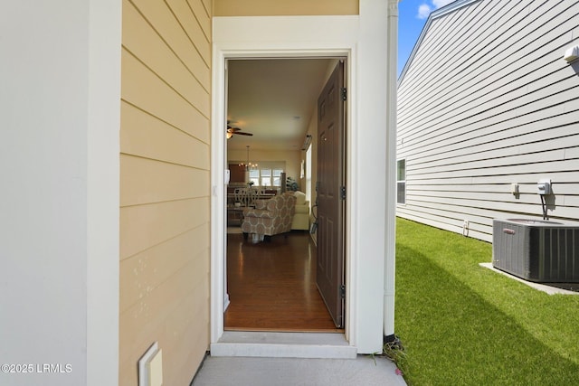 95 Sunrise Point Dr, Okatie, SC 29909 - entrance to property with central air condition unit and a yard