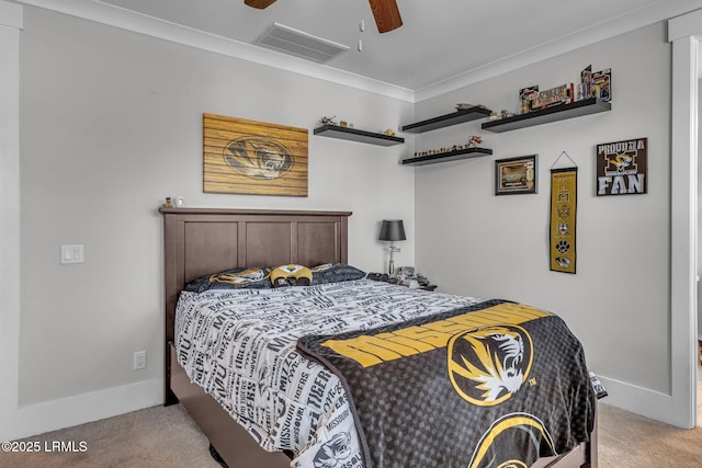 39 Sweet Marsh Ct, Bluffton, SC 29910 - bedroom featuring carpet flooring, crown molding, and ceiling fan