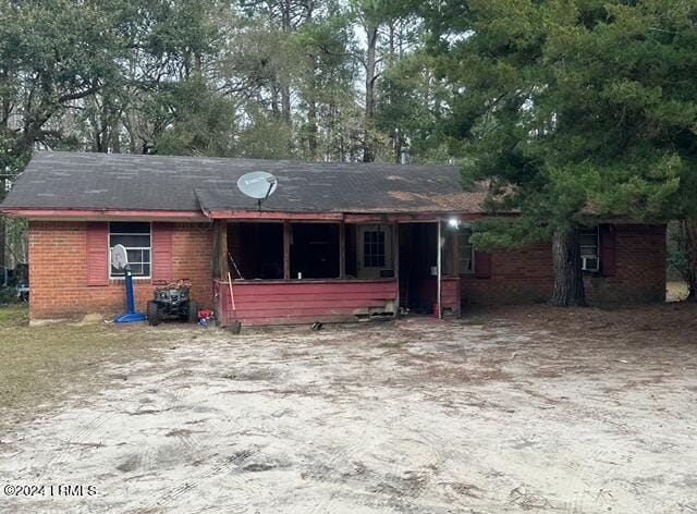 view of rear view of property