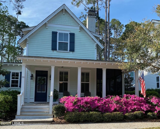 view of front of house featuring a porch