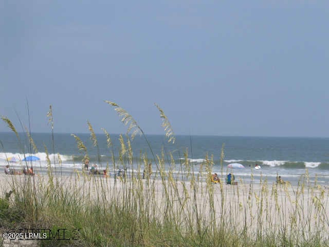 property view of water with a view of the beach