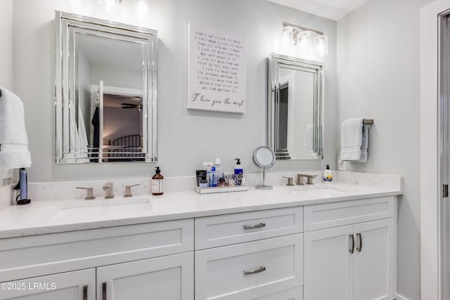 bathroom featuring vanity