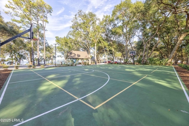 view of basketball court