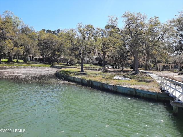 view of water feature