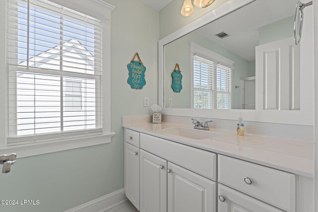 bathroom featuring vanity