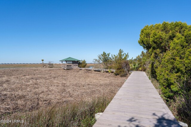 exterior space with a gazebo