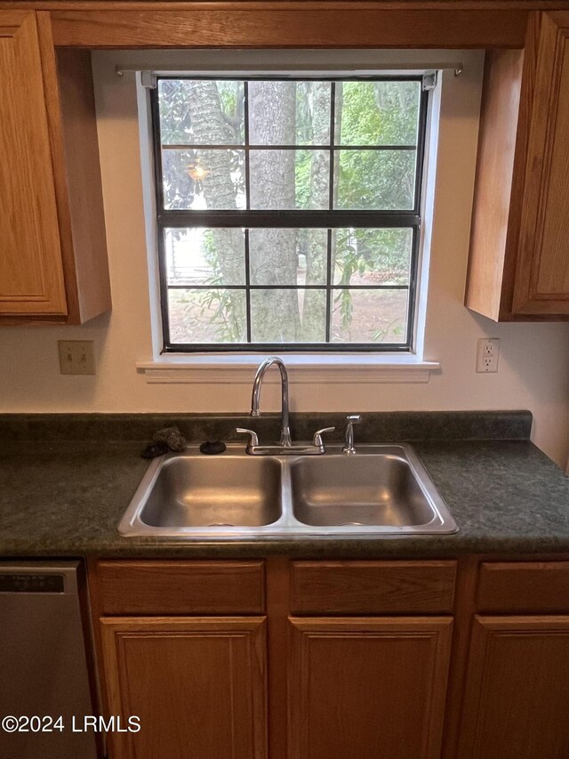 kitchen with dishwasher and sink